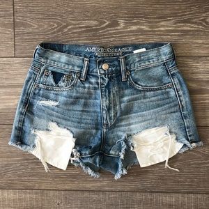 AE distressed shorts